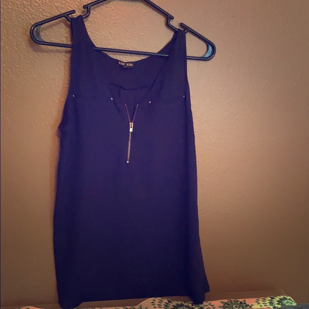 Blue dress tank